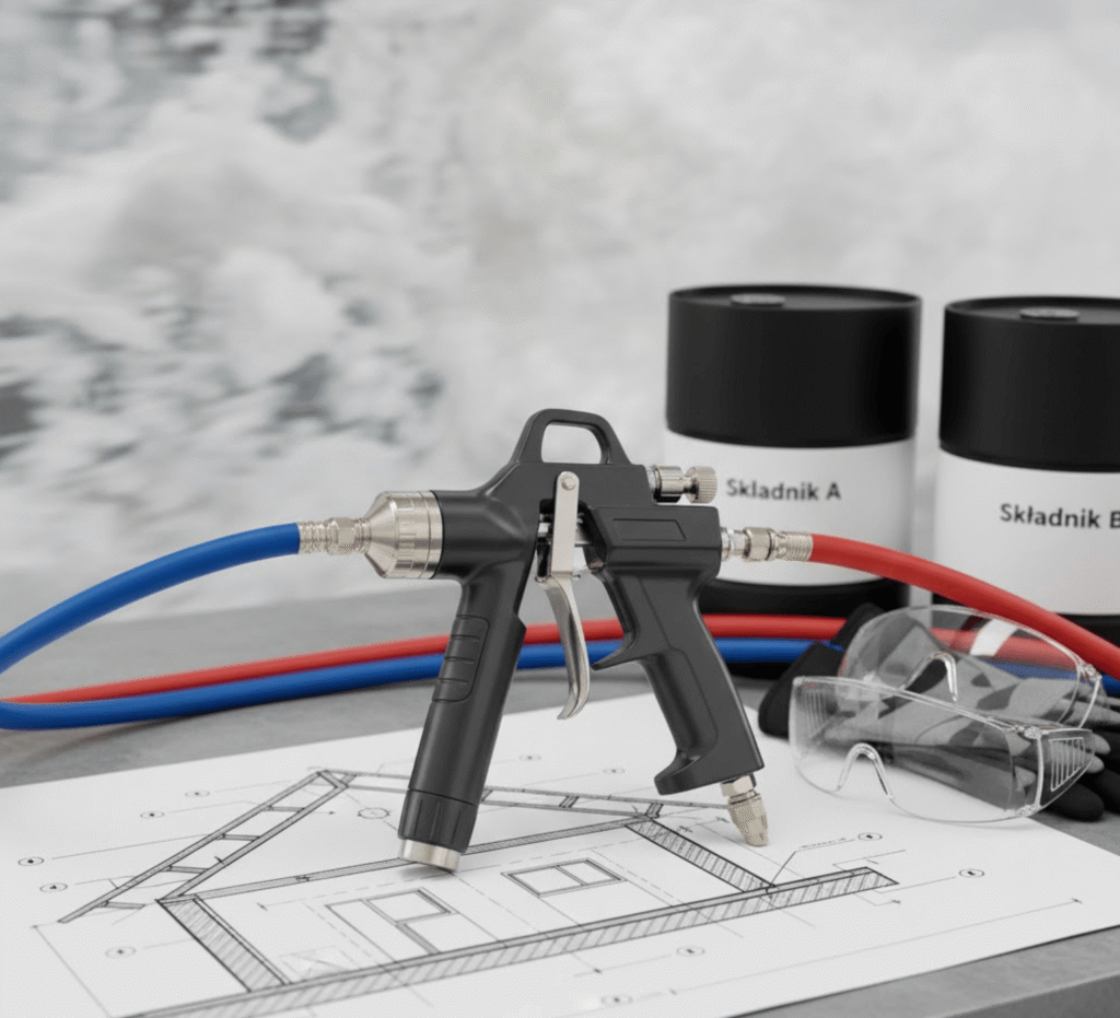 Zestaw do piany pur.